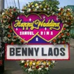 bunga papan pernikahan
