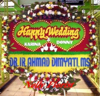 bunga karangan wedding WED-010